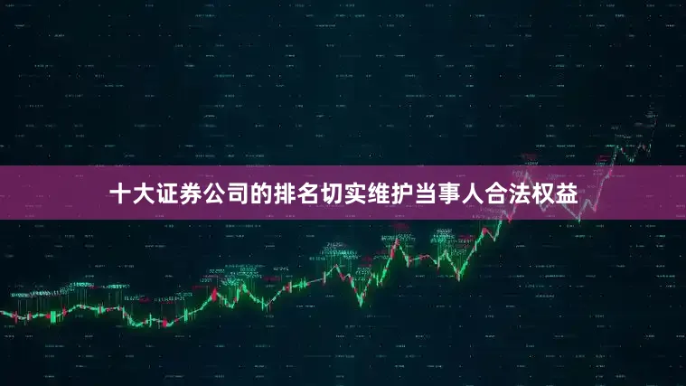 十大证券公司的排名切实维护当事人合法权益
