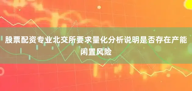 股票配资专业北交所要求量化分析说明是否存在产能闲置风险