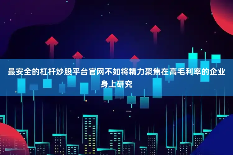 最安全的杠杆炒股平台官网不如将精力聚焦在高毛利率的企业身上研究