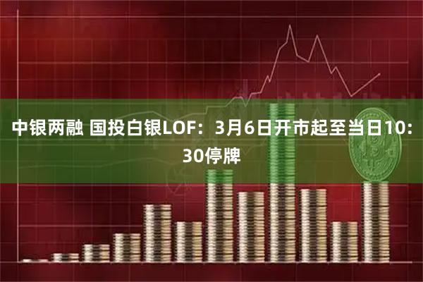 中银两融 国投白银LOF：3月6日开市起至当日10:30停牌
