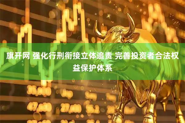 旗开网 强化行刑衔接立体追责 完善投资者合法权益保护体系