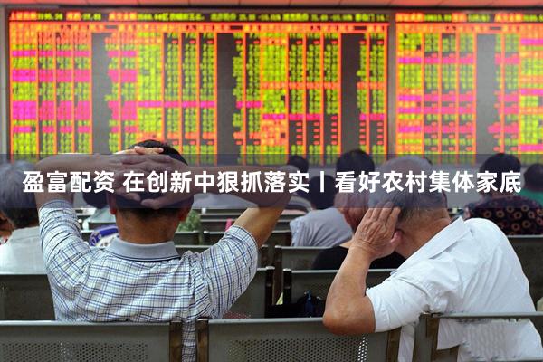 盈富配资 在创新中狠抓落实丨看好农村集体家底