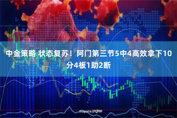 中金策略 状态复苏！阿门第三节5中4高效拿下10分4板1助2断